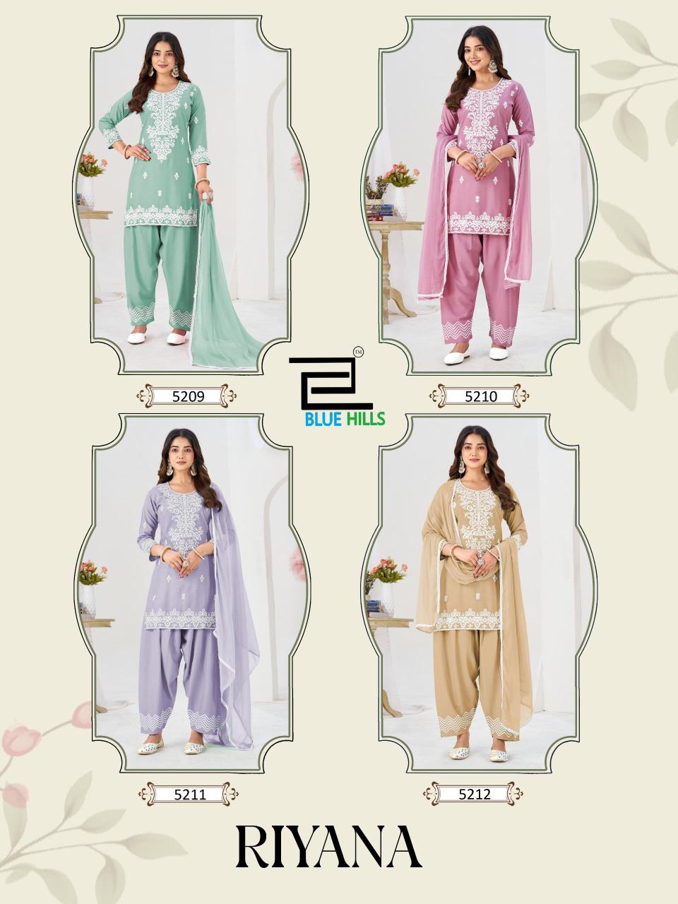 Blue hills riyana 3pcs wholesale ladies kurti  - wholesale export